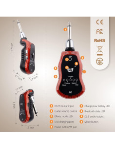 Amplificador de auriculares KITHOUSE B6 para guitarra eléctrica 2
