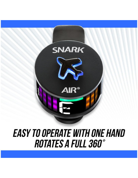 Afinador SNARK AIR-1 Recargable para Guitarra y Bajo