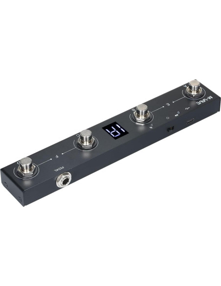 Controlador de Pedal MIDI Inalámbrico Btuty 4 Botones Recargable