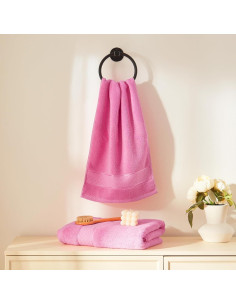 Juego de Toallas de Baño COZYART Rosa 6 Piezas 100% Algodón 2