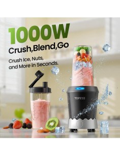 Licuadora Personal TOPZEE 1000W con Taza de 24oz para Smoothies 2