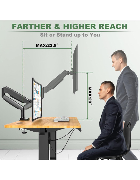 Soporte de Monitor UPGRAVITY para Pantallas de 13 a 86 cm