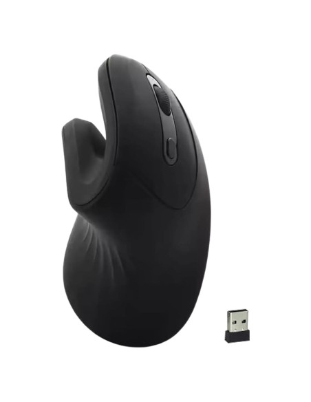 Ratón Ergonómico Vertical Inalámbrico KH Ergo 2.4GHz - Negro