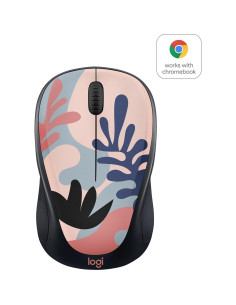 Ratón Inalámbrico Compacto Logitech, 2.4 GHz, 1000 DPI, Coral 2