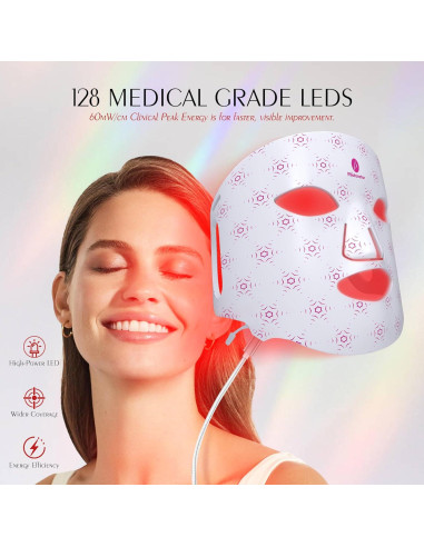 Máscara de Terapia de Luz Roja Photonstar LED 660nm 850nm