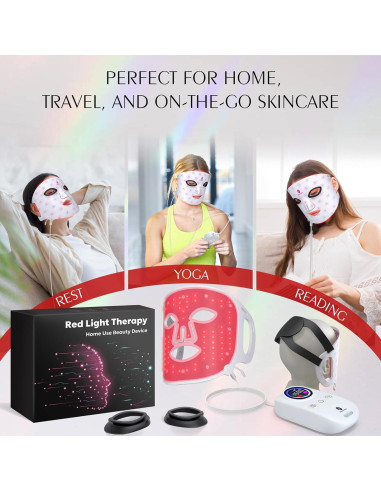 Máscara de Terapia de Luz Roja Photonstar LED 660nm 850nm