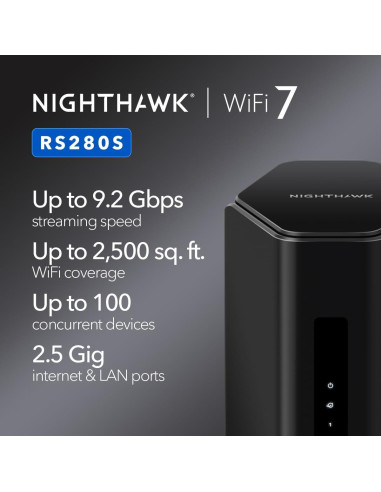 Router WiFi 7 NETGEAR Nighthawk RS200 6.5Gbps 232m