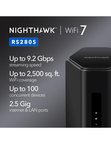 Router WiFi 7 NETGEAR Nighthawk RS200 6.5Gbps 232m