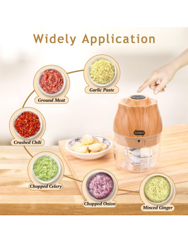 Procesador de Alimentos Eléctrico TopEsct 250ml USB Portátil