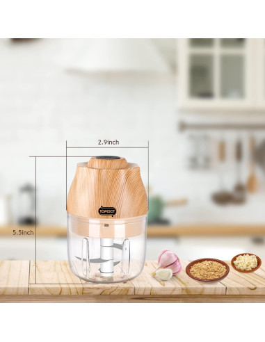 Procesador de Alimentos Eléctrico TopEsct 250ml USB Portátil