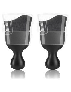 2 Cepillos de Detalle para Interior de Auto Amrules - Negro
