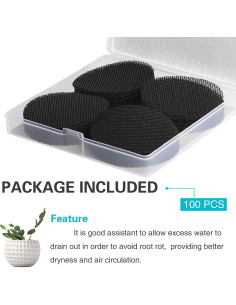 100 Piezas Pantallas de Drenaje Shemist 5,08 cm Redondas 2