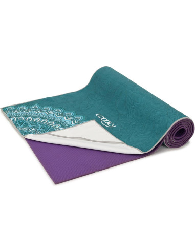 Toalla de Yoga Ucooly Microfibra Antideslizante 183x63 cm Verde