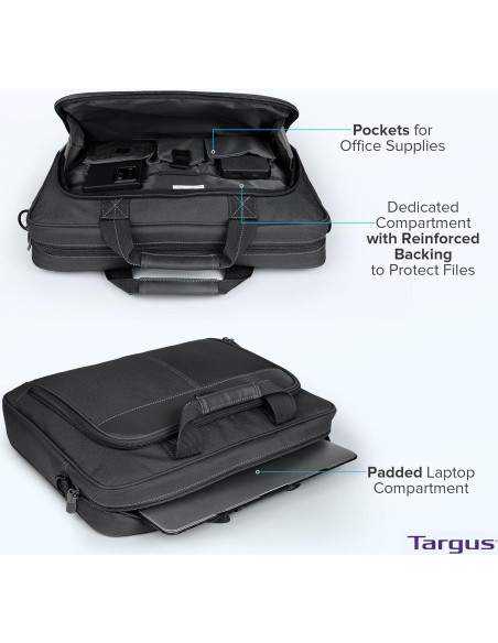 Maletín Targus Slim 16" para laptop unisex negro