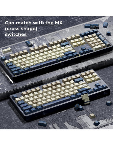 Caps de Teclado Mecánico Gundam XVX - 134 PBT Cherry