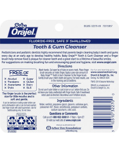 Limpiador de Dientes y Encías Orajel Sin Sabor 19.84 g 2