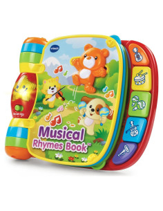 Libro de Rimas Musicales VTech 0.5kg 6m-3a Rojo