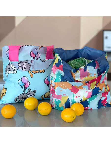 Bolsa de Compras Reutilizable Wrapables Boho Abstracto 20kg Bolsa de Compras Reutilizable Wrapables Boho Abstracto 20kg