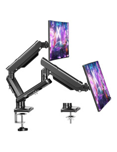 Soporte Doble para Monitores MOUNTUP 13-32" Ajustable Negro