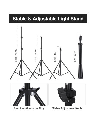 Kit de Iluminación Fotográfica Andoer con Softbox y Fondos