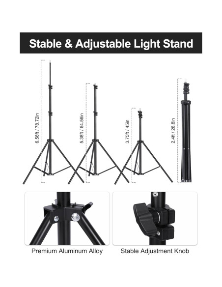 Kit de Iluminación Fotográfica Andoer con Softbox y Fondos