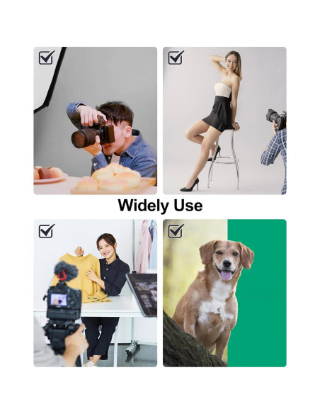 Kit de Iluminación Fotográfica Andoer con Softbox y Fondos