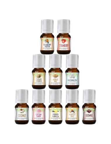 Juego de Aceites Aromáticos Dulces Good Essential - 10 Aromas