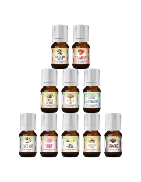 Juego de Aceites Aromáticos Dulces Good Essential - 10 Aromas
