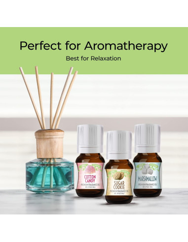 Juego de Aceites Aromáticos Dulces Good Essential - 10 Aromas