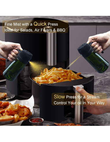 Botella Pulverizadora de Aceite JIZHOUYAO 470ml a Prueba de Luz