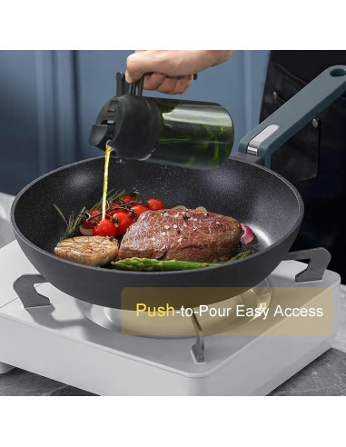 Botella Pulverizadora de Aceite JIZHOUYAO 470ml a Prueba de Luz