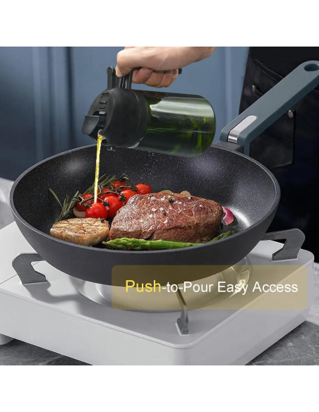 Botella Pulverizadora de Aceite JIZHOUYAO 470ml a Prueba de Luz