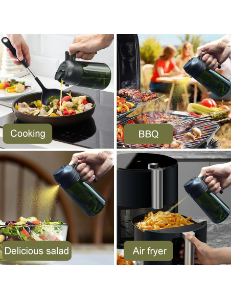 Botella Pulverizadora de Aceite JIZHOUYAO 470ml a Prueba de Luz