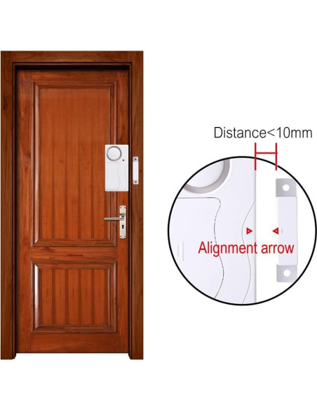 Alarma de Seguridad Inalámbrica Lancoon LK-M64, 105dB Alarma de Seguridad Inalámbrica Lancoon LK-M64, 105dB
