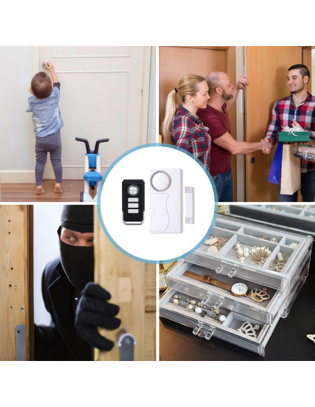 Alarma de Seguridad Inalámbrica Lancoon LK-M64, 105dB Alarma de Seguridad Inalámbrica Lancoon LK-M64, 105dB