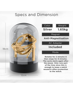 Enrollador de Reloj Automático Aestoria Orbit Oro 1.5kg 2
