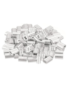Manga de Bujes de Aluminio uxcell 100Pcs 3mm Resistente