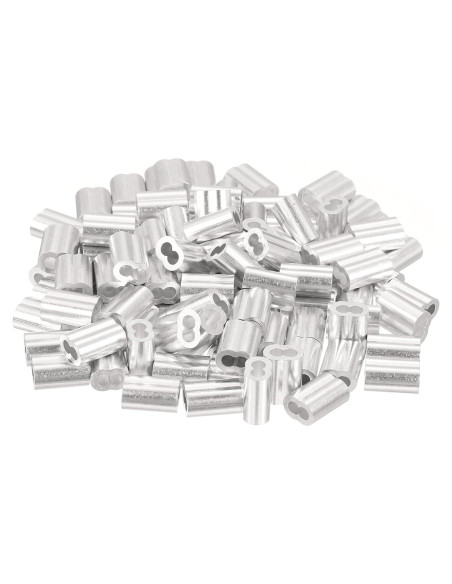 Manga de Bujes de Aluminio uxcell 100Pcs 3mm Resistente