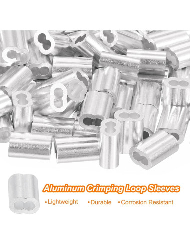 Manga de Bujes de Aluminio uxcell 100Pcs 3mm Resistente