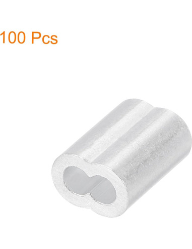 Manga de Bujes de Aluminio uxcell 100Pcs 3mm Resistente