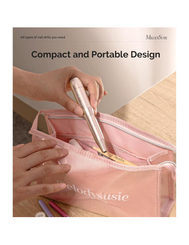 Taladro de Uñas Eléctrico MelodySusie PC120B Dorado 300g