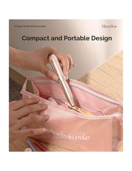 Taladro de Uñas Eléctrico MelodySusie PC120B Dorado 300g