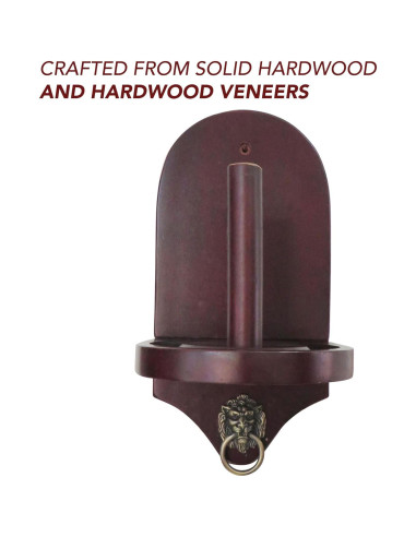 Soporte de Tiza Montado en Pared Hathaway Premier Caoba