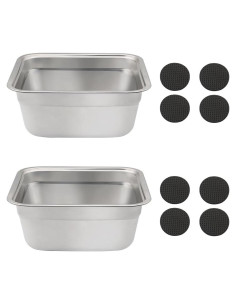 Cuenco para Perros MODUODUO Acero Inoxidable 2 Juegos 3L