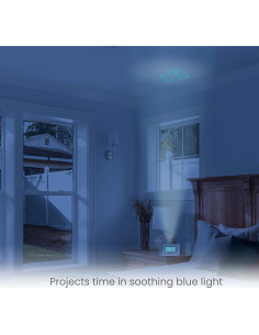 Reloj Despertador Digital FM HoMedics SS-4520 con Proyector 2