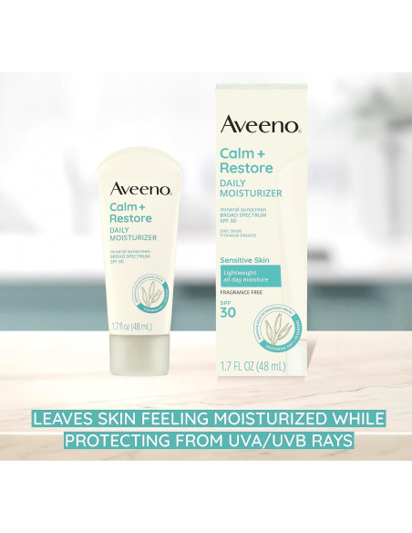 Hidratante Diario Protector Solar Mineral Aveeno SPF 30 50 ml