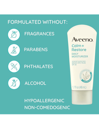 Hidratante Diario Protector Solar Mineral Aveeno SPF 30 50 ml