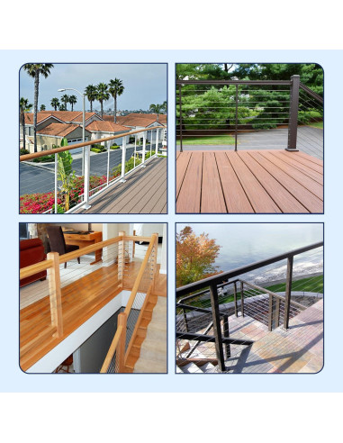 50 Manguitos Protectores Acero Inoxidable T316 Negros 1/8"