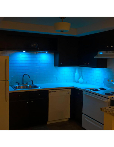 Luces Puck LED AIBOO RGBWW con Control Remoto - Paquete de 8