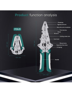 Multiherramienta Desforradora de Cables Genérico 18 en 1 Plegable 2